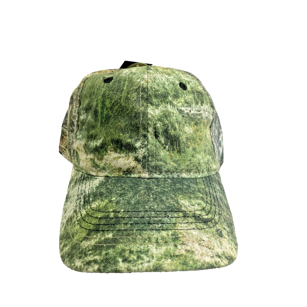 Cap  Mossy Oak CAMO Hunting Green Adjustable.  NEW